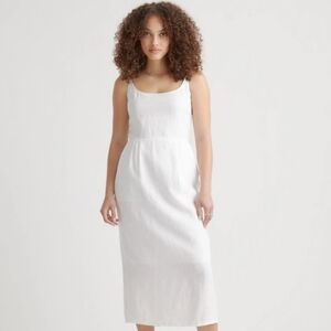 QUINCE 100% EUROPEAN LINEN MIDI DRESS M